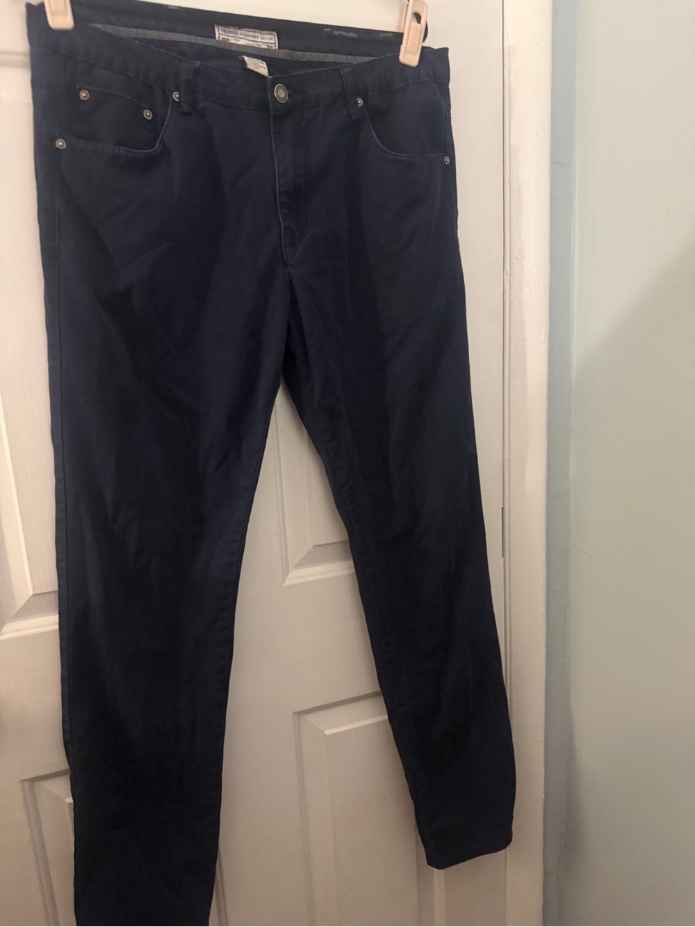 Colours Alexander Julian Men’s Navy Straight Stretch Pants 33x32
